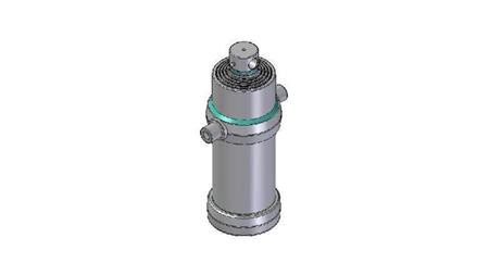 4053F - TELESCOPISK CYLINDER STANDARD/HUL 5 TRIN REJSE 2450 FI 190