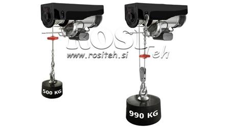 230 V ELEKTRISK VINCH DWI 500/990 KG
