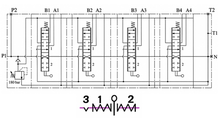 MANUALE VALVOLA IDRAULICA MONOBLOCCO 4xZ50 + FUNZIONE FLOTTANTE