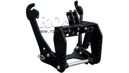 KIT IDRAULICO FRONTALE UNIVERSALE 2KAT PER TRACTOR 1500KG NERO (RAL 9005)
