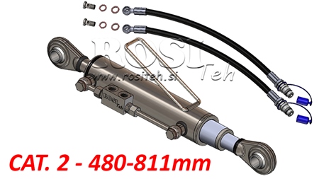TELESKOPSKA HIDRAVLIČNA POTEZNICA STANDARD - 2 KAT. 480-811mm (45-95HP)(25,4/25,4)