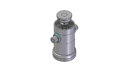 6064S -TELESCOPISK CYLINDER STANDARD/KUGLE 6 TRIN BEVÆGELSE 2100 DIAMETER 240