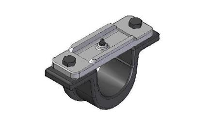 UCHWYT CYLINDRA TELESKOPOWEGO FI70-A