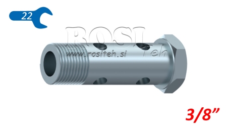 BULLONE CAVO IDRAULICO DOPPIO 3/8