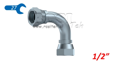 HYDRAULIC ELBOW 90° FEMALE-FEMALE 1/2