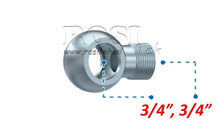 COLLEGAMENTO OCULARE IDRAULICO 3/4-3/4