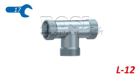 T-PEZZO IDRAULICO L-12 CON DADO