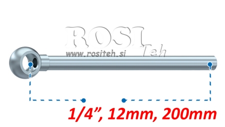 METAL HOSE BANJO 12MM 1/4