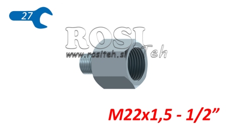 HIDRAULINIS ADAPTERIS VYRIŠKAS-MOTERIŠKAS 22X1.5-1/2