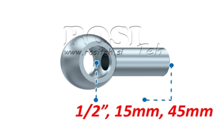 METAL HOSE BANJO 1/2