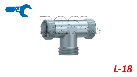 T-PEZZO IDRAULICO L-18 CON DADO