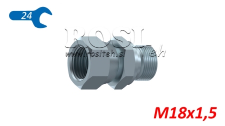 ΥΔΡΑΥΛΙΚΟΣ ΔΙΠΛΟΣ ΣΥΝΔΕΣΜΟΣ ΠΕΡΙΣΤΡΟΦΗΣ ΜΕ ΝΑΤ Μ18X1,5