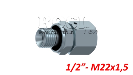 HYDRAULISCHER ZWEIWEGEVENTIL EINGEBAUTER SCHRAUBENVERBINDUNG AOVR ED BSP1/2 - M22X1,5