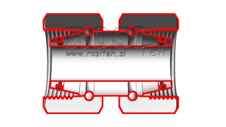 CONNETTORE IDRAULICO CON DOPPIO DADO GIREVOLE (20S) M30X2
