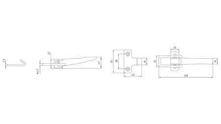 CHIUSURA PANNELO LATERALE RIMORCHIO, TIPO NAPA XL