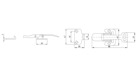 CHIUSURA PANNELO LATERALE RIMORCHIO, TIPO NAPA L