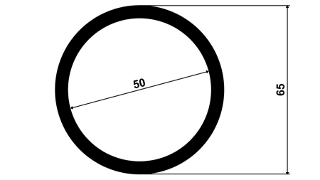 FLANGIA A SALDARE 50x65x50