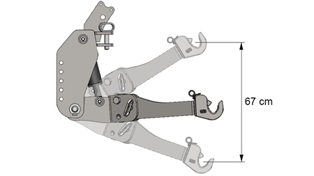 UNIVERSALE FRONTHYDRAULIK CAT. 3 FÜR TRAKTOR 2500 KG