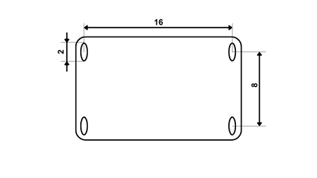 REGOLABILE PIEDINO DI SUPPORTO FILETTATO (ALTEZZA 635 mm - CORSA 370 mm) - 4.500 kg