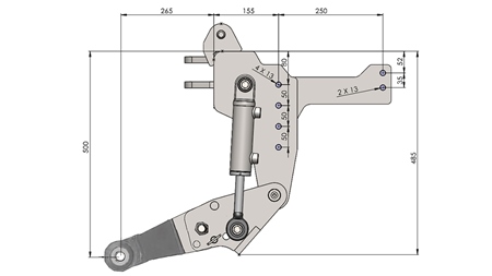 UNIVERSALE FRONTHYDRAULIK CAT. 1 - PROFI STANDARD FÜR TRAKTOR 800 KG (RAL NACH IHRER WAHL)