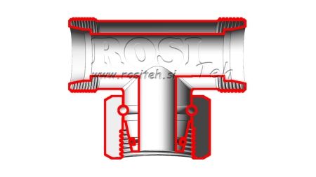 HIDRAVLIČNI T KOM L-6 Z VRTLJIVO MATICO CENTRALNO M12x1,5