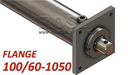 hydraulický valec s montážnou doskou 100/60-1050