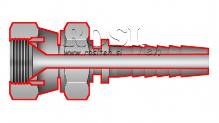 HIDRAULIČNI PRIKLJUČAK JIS Japanese 60° KOMATSU ŽENSKI DN25-M33x1,5