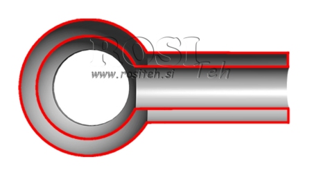 METAL HOSE BANJO 1/2