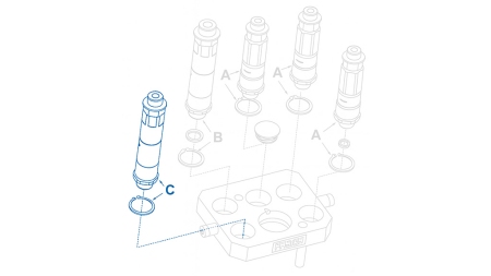 GIUNTO RAPIDO MASCHIO PER MULTI-FASTER 9/16 3PLK 3PLV C PARTE MOBILE