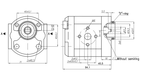 HYDRAULIKKPUMPE 10A4.2X179 GR.1 - 4,2cc - VENSTRE