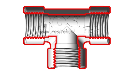 HIDRAULIČNI T KOM ŽENSKI-ŽENSKI 3/4