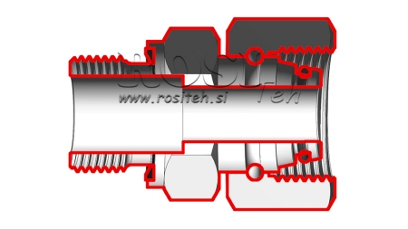 HYDRAULISCHER ZWEIWEGEVENTIL EINGEBAUTER SCHRAUBENVERBINDUNG AOVR ED BSP1/2 - M22X1,5