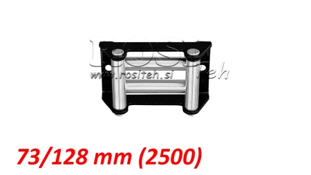GUIDAFUNE A RULLI PER CAVO IN ACCIAIO (2500) 73x128