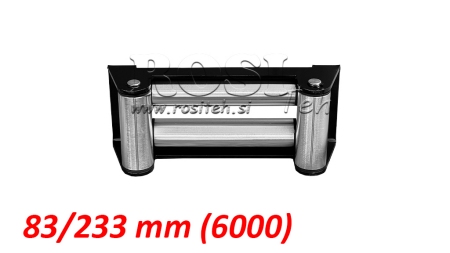 GUIDAFUNE A RULLI PER CAVO IN ACCIAIO (6000) 83x233