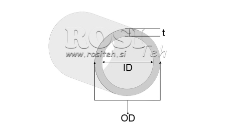 GEHONTE ROHR H9 FÜR HYDRAULIKZYLINDER 100/115 - 7,5mm (1000mm)