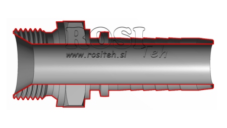 HYDRAULISK TILKOBLING BSP HANN DN13-3/8