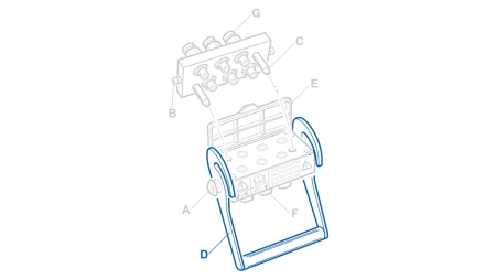 LEVA PER MULTI-FASTER 4,6VIE PARTE FISSA