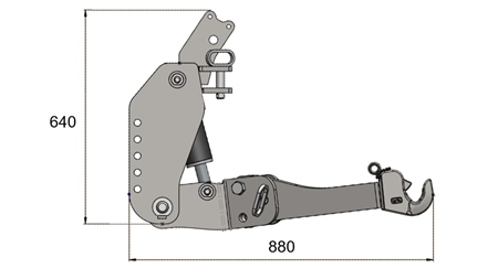 UNIVERSALE FRONTHYDRAULIK CAT. 2 - FLEX FÜR TRAKTOR 1500 KG (RAL NACH IHRER WAHL)
