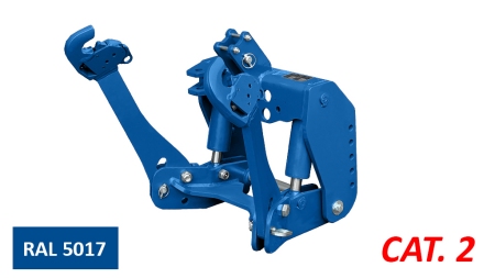 UNIVERSALE FRONTHYDRAULIK KAT 2 FÜR TRAKTOR 1500kg - BLAU (RAL 5017)