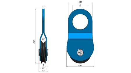 PULEGGIA 10 TONNELLATE