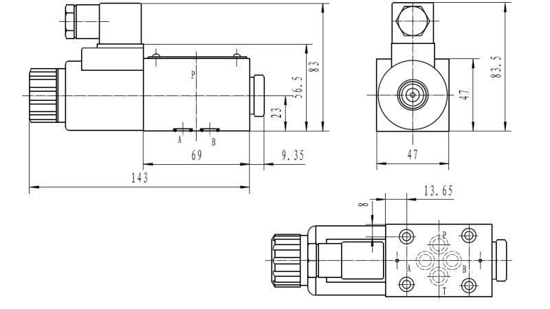 DIMENSIONI COIL CETOP 3_1 3B