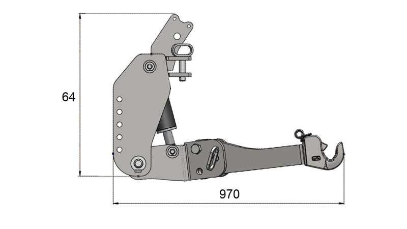 UNIVERSALE FRONTHYDRAULIK CAT. 3 FÜR TRAKTOR 2500 KG (RAL NACH IHRER WAHL)