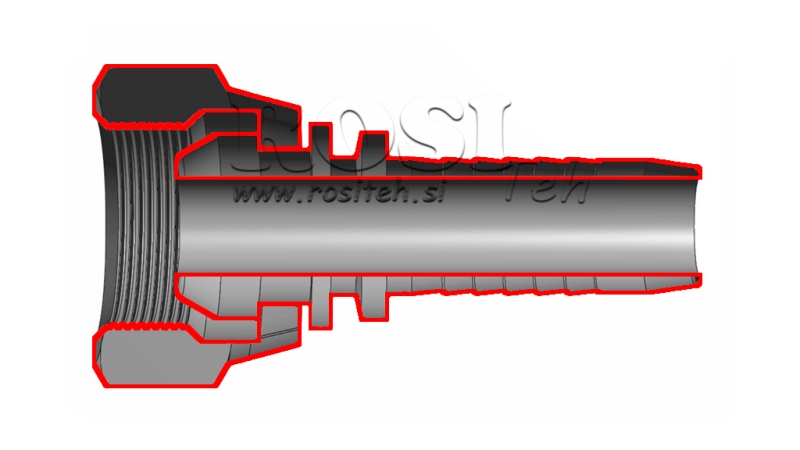 RACCORD HYDRAULIQUE BSP FEMELLE DN16-3/4