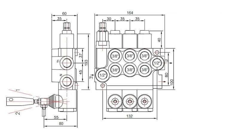ZAWÓR HYDRAULICZNY 3xP40