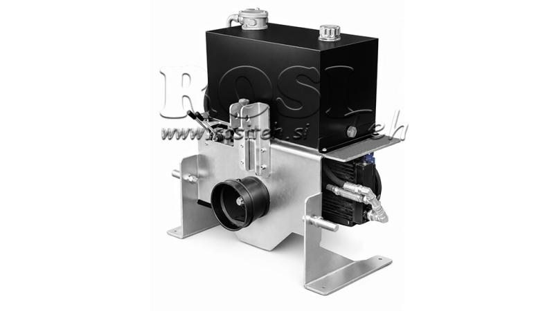 UNITÀ DI POTENZA IDRAULICA PER TRACTOR CON UNA CAPACITÀ DI 100L FLUSSO 53L/MIN 4XZ80 - CON RADIATORE D'OLIO