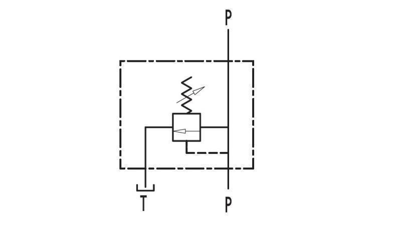 HYDRAULISK TRYKREGULATOR VMP 1/4 - diagram