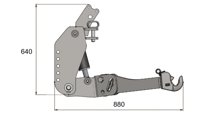 UNIVERSAL KIT FRONT HYDRAULICS FLEX 2KAT FOR TRACTOR 1500KG