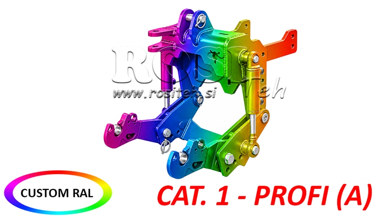 KIT IDRAULICO FRONTALE UNIVERSALE CAT. 1 - PROFI AUTOMATIC PER TRACTOR 800 KG (RAL A VOSTRA SCELTA)
