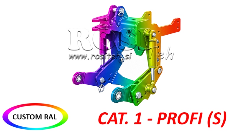 KIT IDRAULICO FRONTALE UNIVERSALE CAT. 1 - PROFI STANDARD PER TRACTOR 800 KG (RAL A VOSTRA SCELTA)