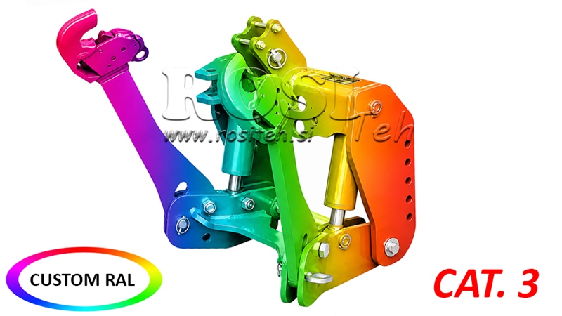 KIT IDRAULICO FRONTALE UNIVERSALE CAT. 3 PER TRACTOR 2500 KG (RAL A VOSTRA SCELTA)
